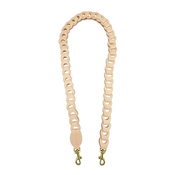 CLARE V. Attache Tote in Ballet Perforated with Leather Link Strap - Picture 6 of 14